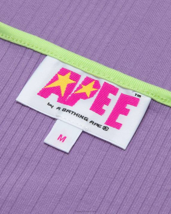 A Bathing Ape Kvinder kjole med logotryk HH6J962 lilla