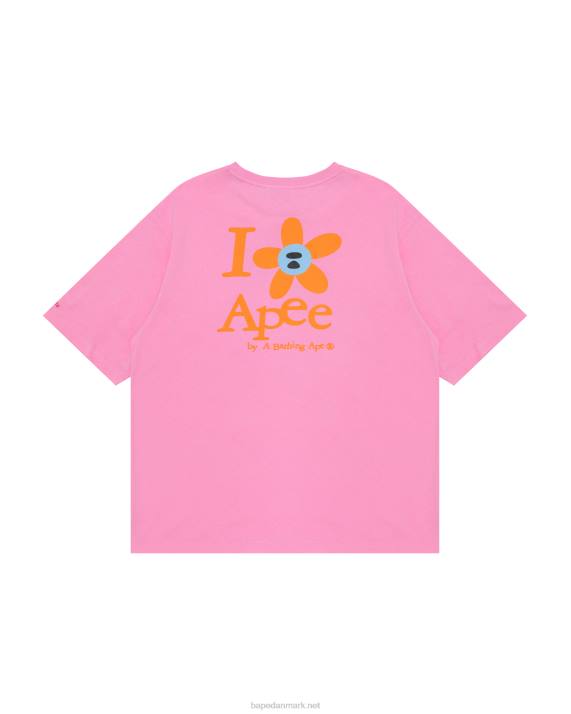 A Bathing Ape Kvinder klassisk t-shirt HH6J957 lyserød