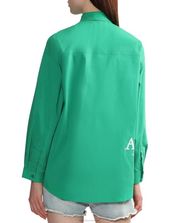 A Bathing Ape Kvinder kæreste skjorte HH6J833 smaragd