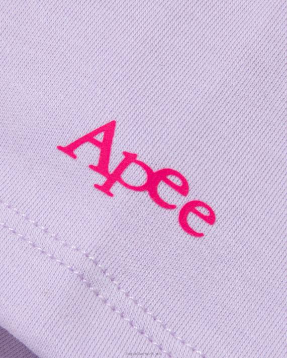 A Bathing Ape Kvinder logo bær t-shirt HH6J938 lilla