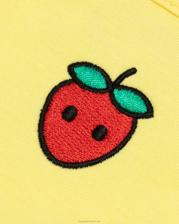 A Bathing Ape Kvinder logo bær t-shirt HH6J940 citrongul