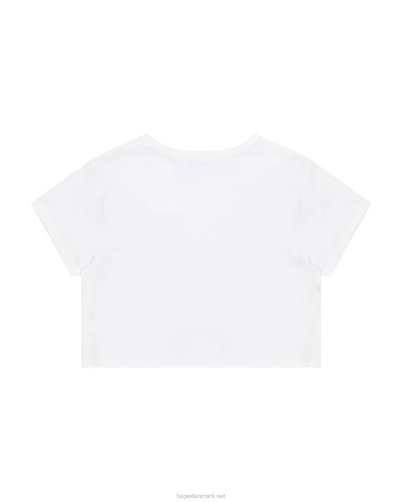 A Bathing Ape Kvinder logo printet slim cut t-shirt HH6J1058 hvid