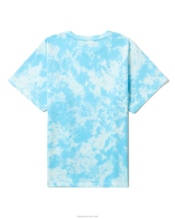 A Bathing Ape Kvinder logo tie-dye t-shirt HH6J791 blå