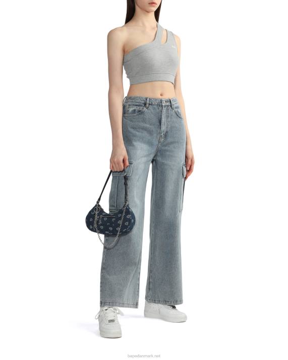 A Bathing Ape Kvinder mønster denim taske 2 HH6J1083 denim
