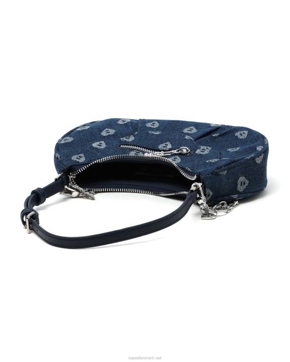 A Bathing Ape Kvinder mønster denim taske 2 HH6J1083 denim