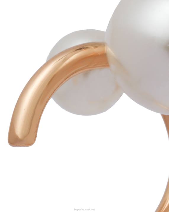 A Bathing Ape Kvinder perle og stjerne clip-on øreringe HH6J1127 guld