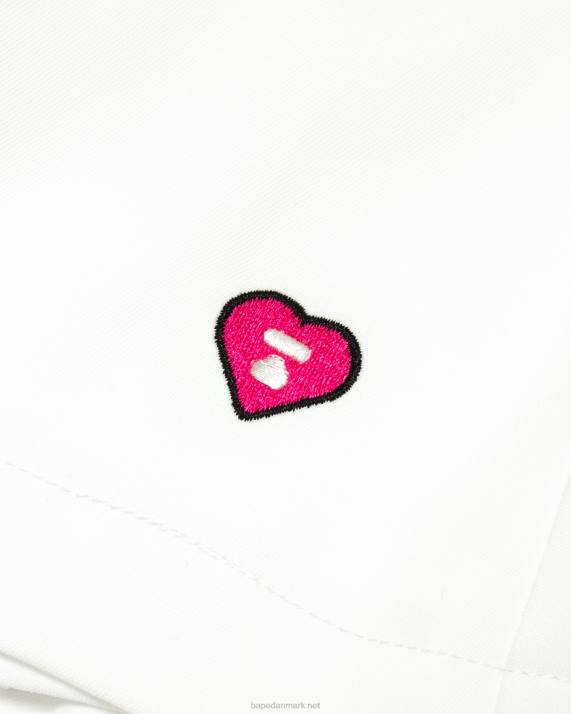 A Bathing Ape Kvinder plisseret mini-nederdel HH6J969 væg hvid