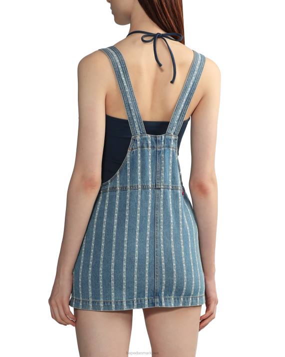 A Bathing Ape Kvinder stribet denim kjole HH6J832 denim