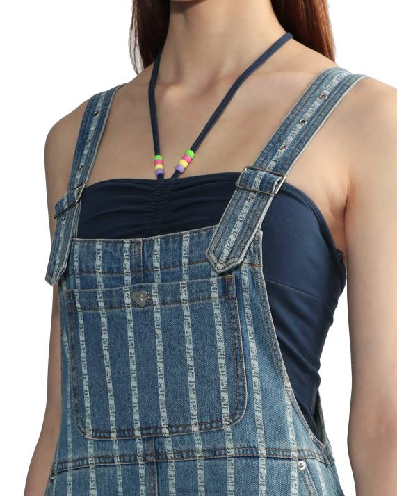 A Bathing Ape Kvinder stribet denim kjole HH6J832 denim