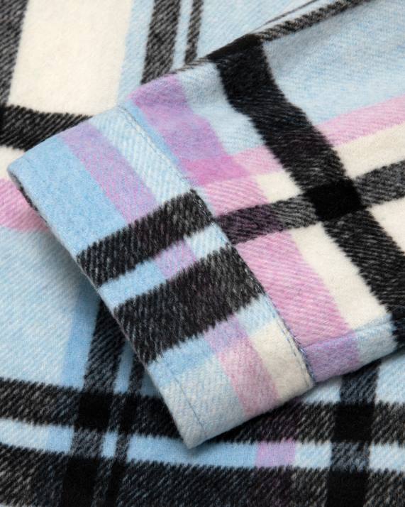 A Bathing Ape Kvinder ternet skjorte HH6J1024 blå