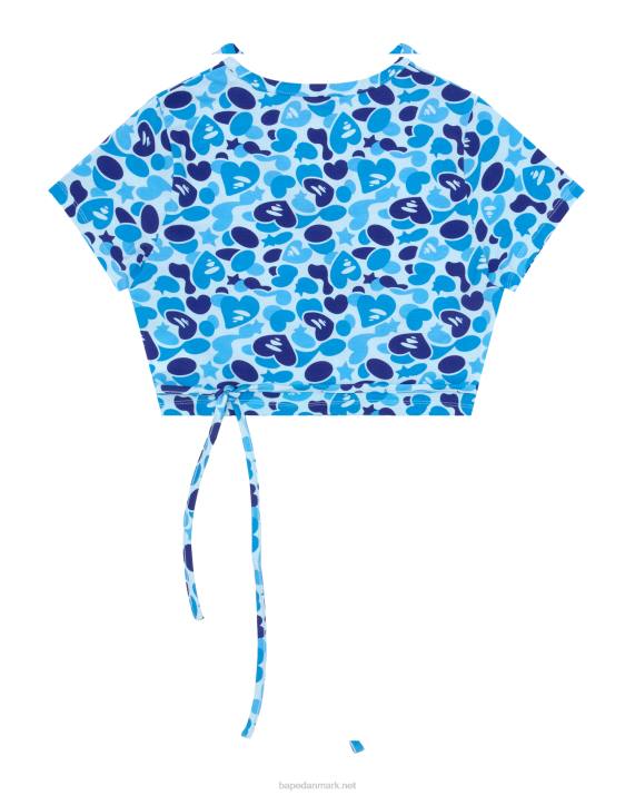A Bathing Ape Kvinder trykt top HH6J936 blå