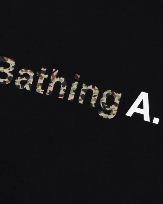 A Bathing Ape Kvinder x apc en bred t-shirt HH6J900 sort