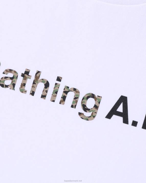 A Bathing Ape Kvinder x apc en bred t-shirt HH6J901 hvid