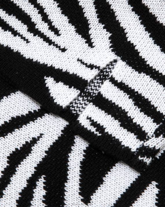 A Bathing Ape Kvinder zebra mønster strik nederdel HH6J1038 sort