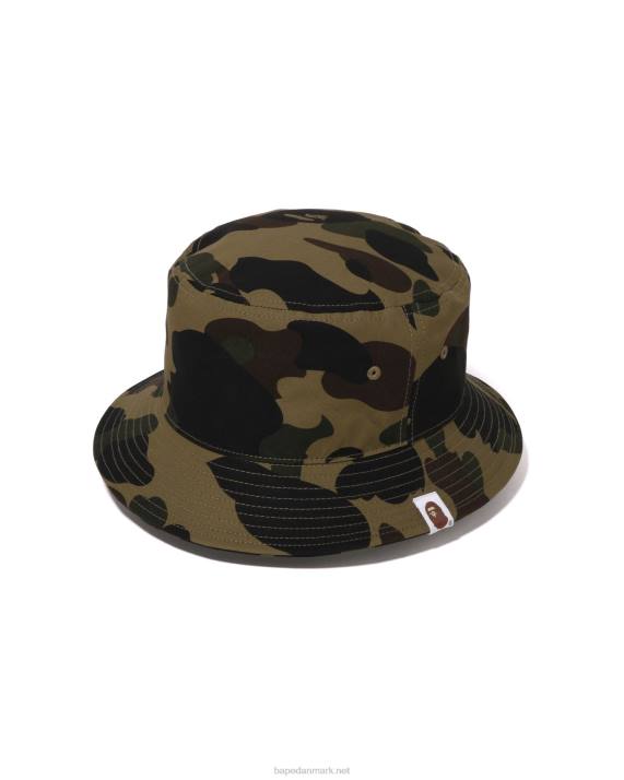 A Bathing Ape Mænd 1 camo bøttehat HH6J384 militærgrøn