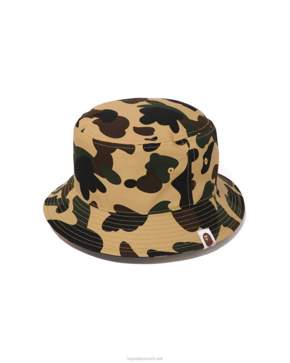 A Bathing Ape Mænd 1 camo bøttehat HH6J385 kaki