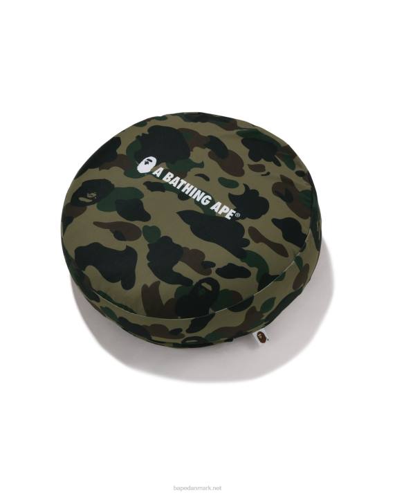 A Bathing Ape Mænd 1 camo cirkel luftige perler pude HH6J487 militærgrøn