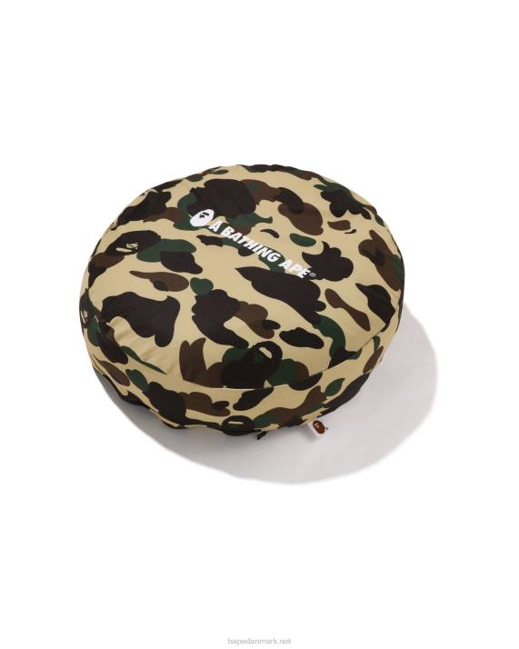 A Bathing Ape Mænd 1 camo cirkel luftige perler pude HH6J488 gul