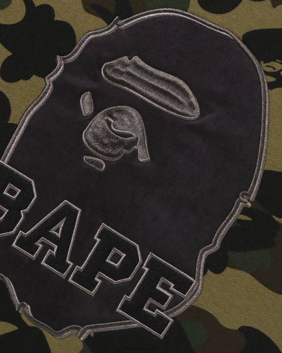 A Bathing Ape Mænd 1 camo crewneck HH6J366 militærgrøn