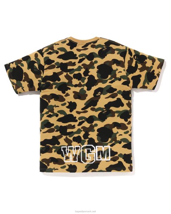 A Bathing Ape Mænd 1 camo haj t-shirt HH6J241 gul