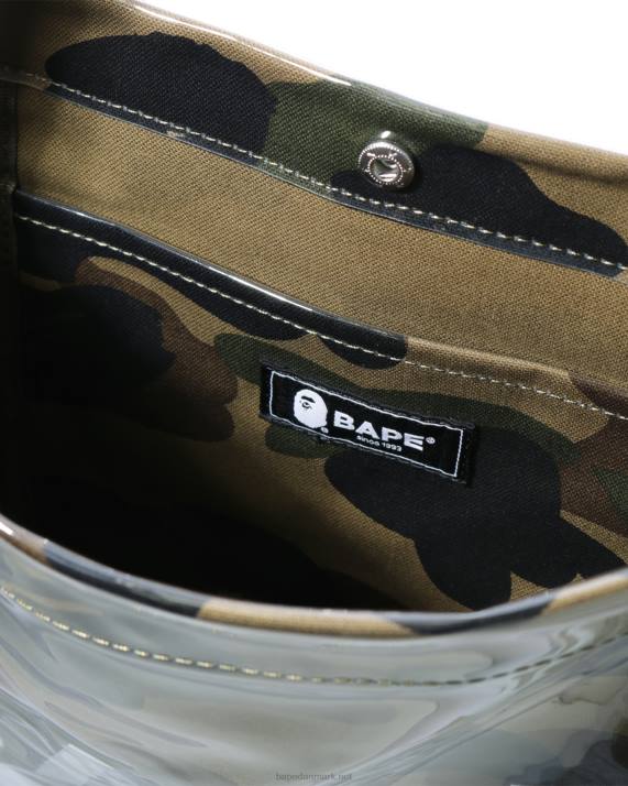 A Bathing Ape Mænd 1 camo skuldertaske HH6J775 militærgrøn