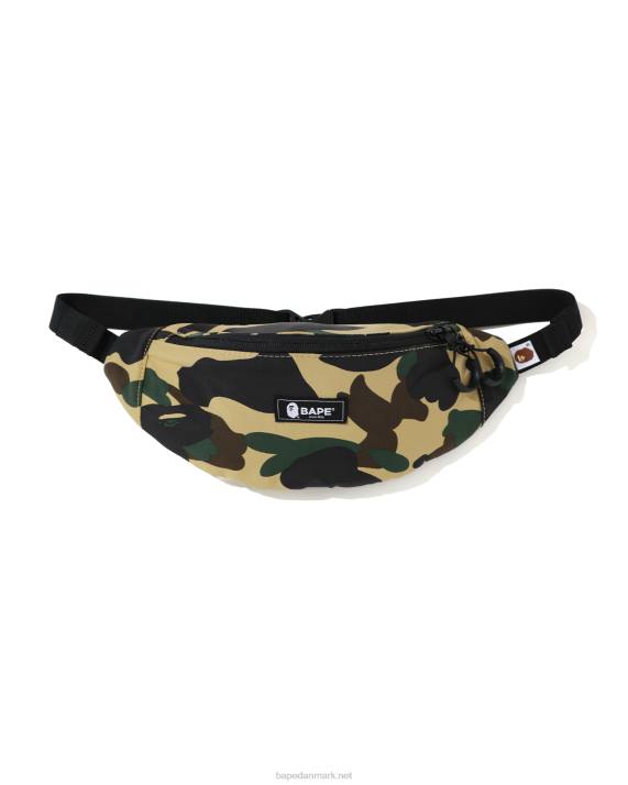 A Bathing Ape Mænd 1 camo taljetaske HH6J774 blød gul