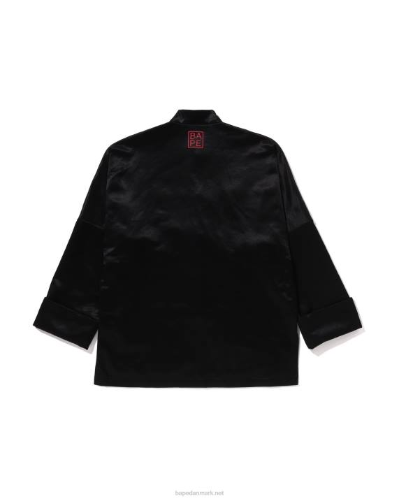 A Bathing Ape Mænd Japansk motiv loose fit kinajakke HH6J113 sort