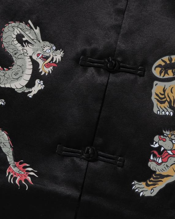 A Bathing Ape Mænd Japansk motiv loose fit kinajakke HH6J113 sort