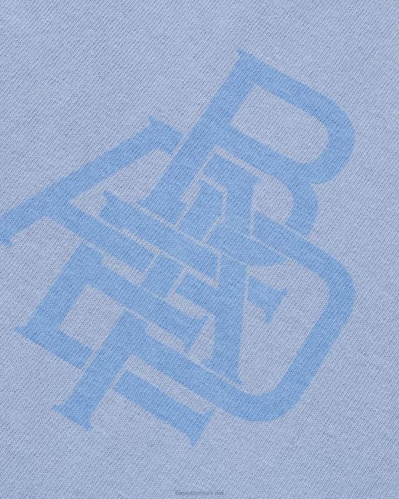 A Bathing Ape Mænd T-shirt med pigment logo HH6J157 Himmelblå