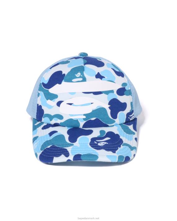 A Bathing Ape Mænd abc camo face mesh hætte HH6J402 lyseblå