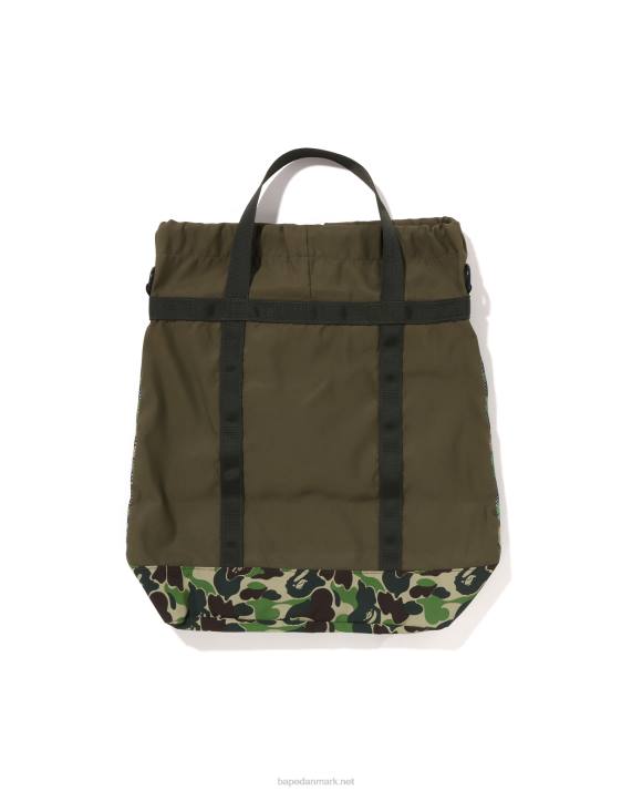 A Bathing Ape Mænd abc camo mesh mulepose HH6J396 militærgrøn
