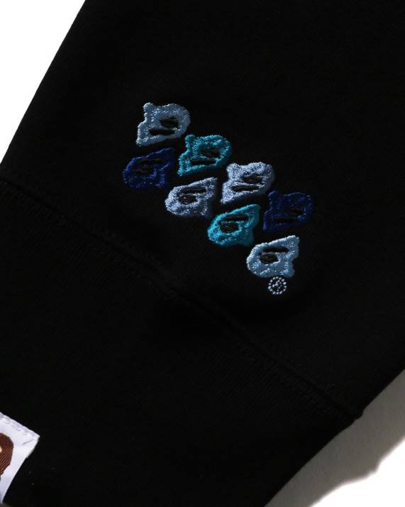 A Bathing Ape Mænd abc camo patch afslappet pasform rund hals HH6J199 sort