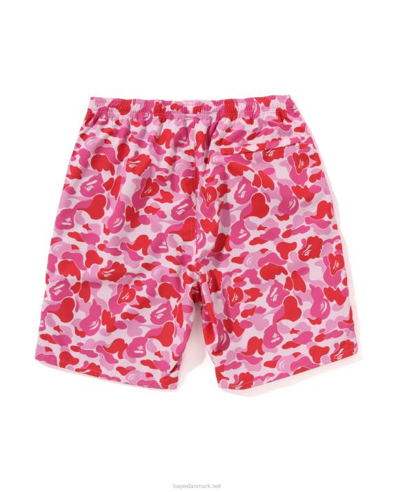A Bathing Ape Mænd abc camo strandshorts HH6J46 lyserød