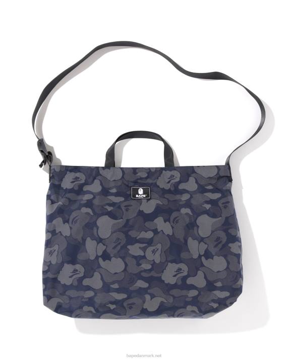 A Bathing Ape Mænd abc dot reflekterende skuldertaske HH6J760 Marine blå