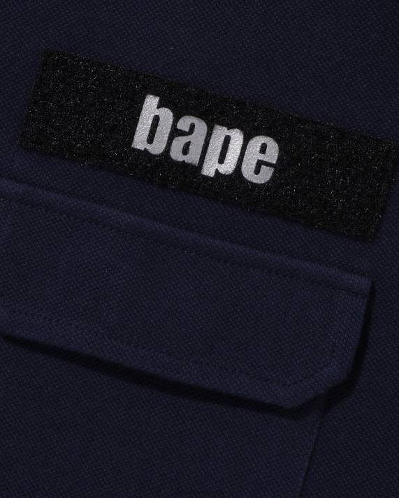 A Bathing Ape Mænd afslappet pasform polo HH6J142 Marine blå