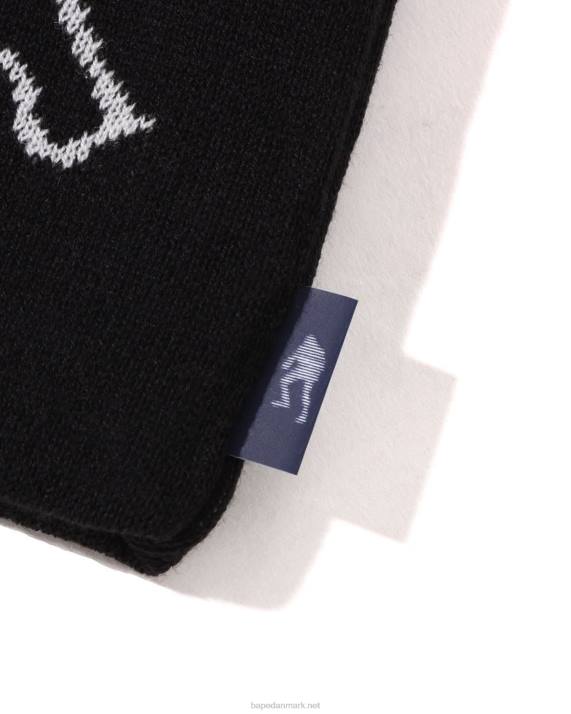 A Bathing Ape Mænd ansigt strikket hue HH6J496 sort