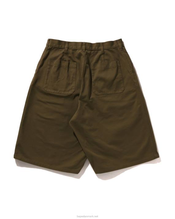 A Bathing Ape Mænd chino-shorts med et punkt med løs pasform HH6J98 beige