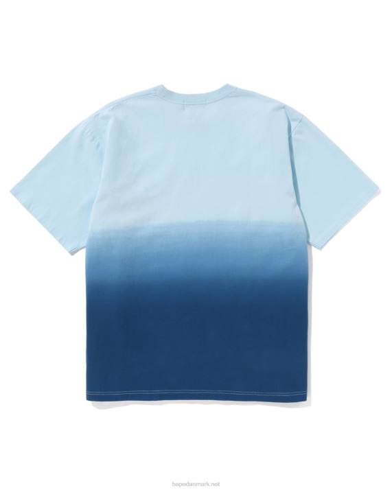 A Bathing Ape Mænd college gradation afslappet pasform t-shirt HH6J175 blå