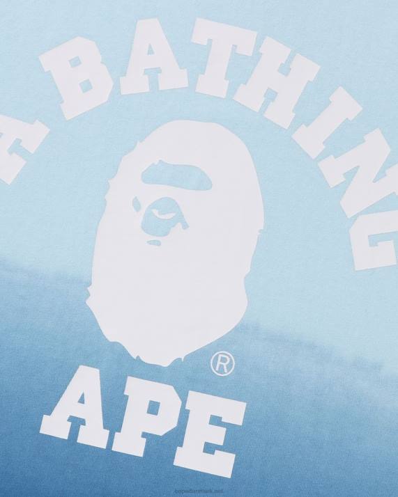 A Bathing Ape Mænd college gradation afslappet pasform t-shirt HH6J175 blå