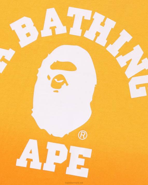 A Bathing Ape Mænd college gradation afslappet pasform t-shirt HH6J176 orange