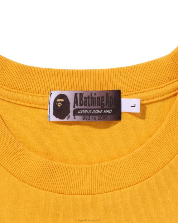 A Bathing Ape Mænd college gradation afslappet pasform t-shirt HH6J176 orange