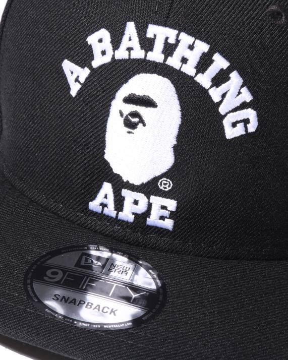 A Bathing Ape Mænd college new era snap back cap HH6J575 sort