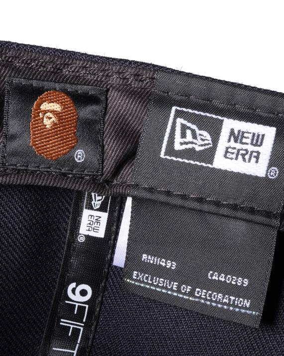 A Bathing Ape Mænd college new era snap back cap HH6J576 Marine blå