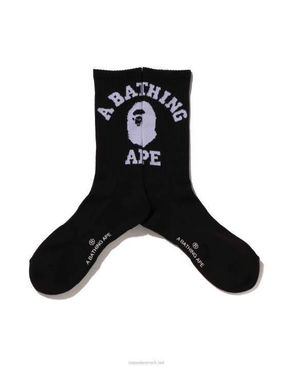 A Bathing Ape Mænd college sokker HH6J425 sort