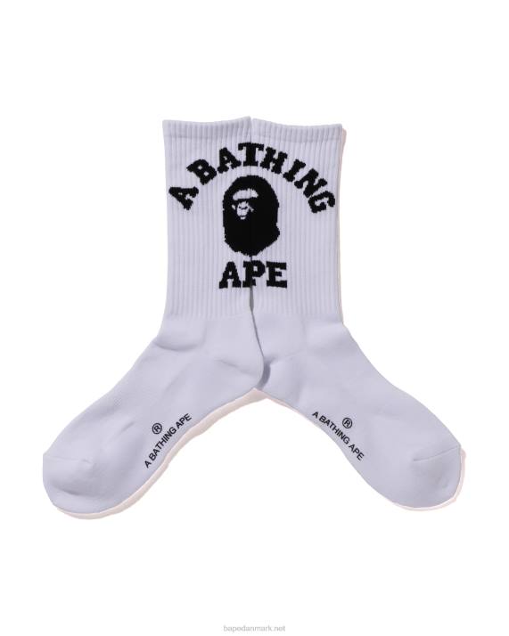 A Bathing Ape Mænd college sokker HH6J428 hvid