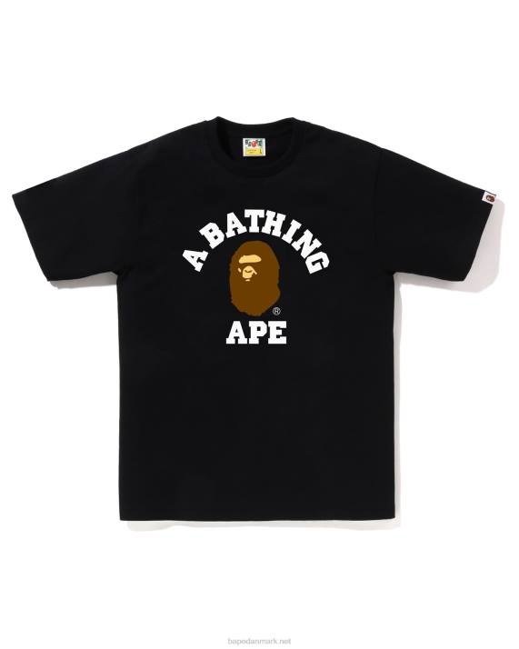 A Bathing Ape Mænd college t-shirt HH6J244 sort