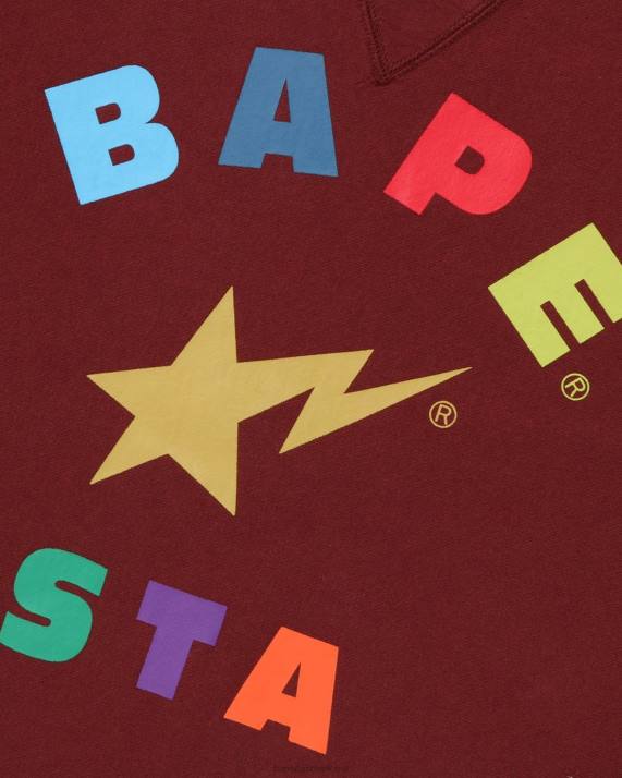 A Bathing Ape Mænd crewneck HH6J358 murstensrød