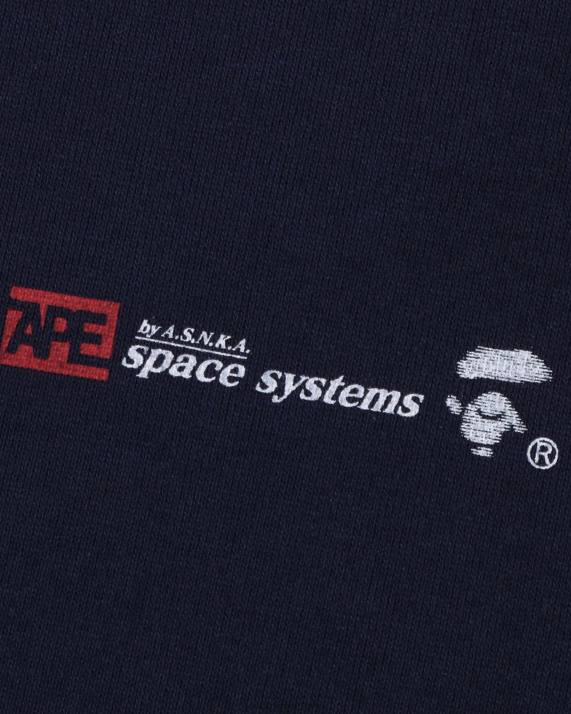 A Bathing Ape Mænd crewneck i afslappet pasform HH6J261 Marine blå