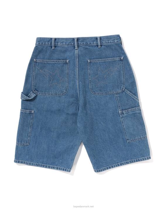 A Bathing Ape Mænd denim malershorts HH6J100 denim