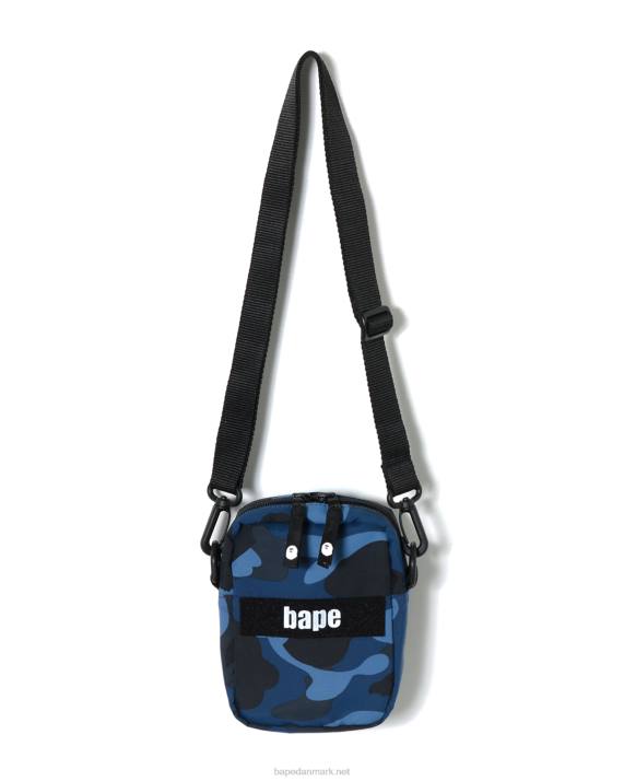 A Bathing Ape Mænd farve camo militær skuldertaske HH6J771 Marine blå